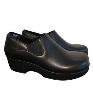 Shoes For Crews Lila Black Slip On Clogs Work Shoes 43233 Womens 8.5 Slip Resist